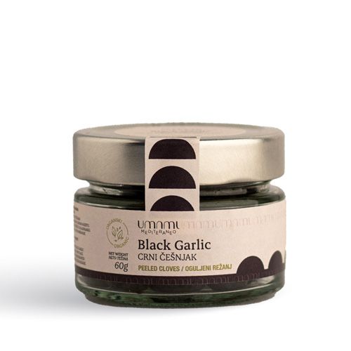 Umami Mediteraneo schwarzer Knoblauch – geschälte Zehen BIO